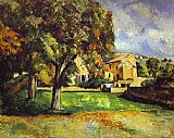 Paul Cezanne Trees in Park painting